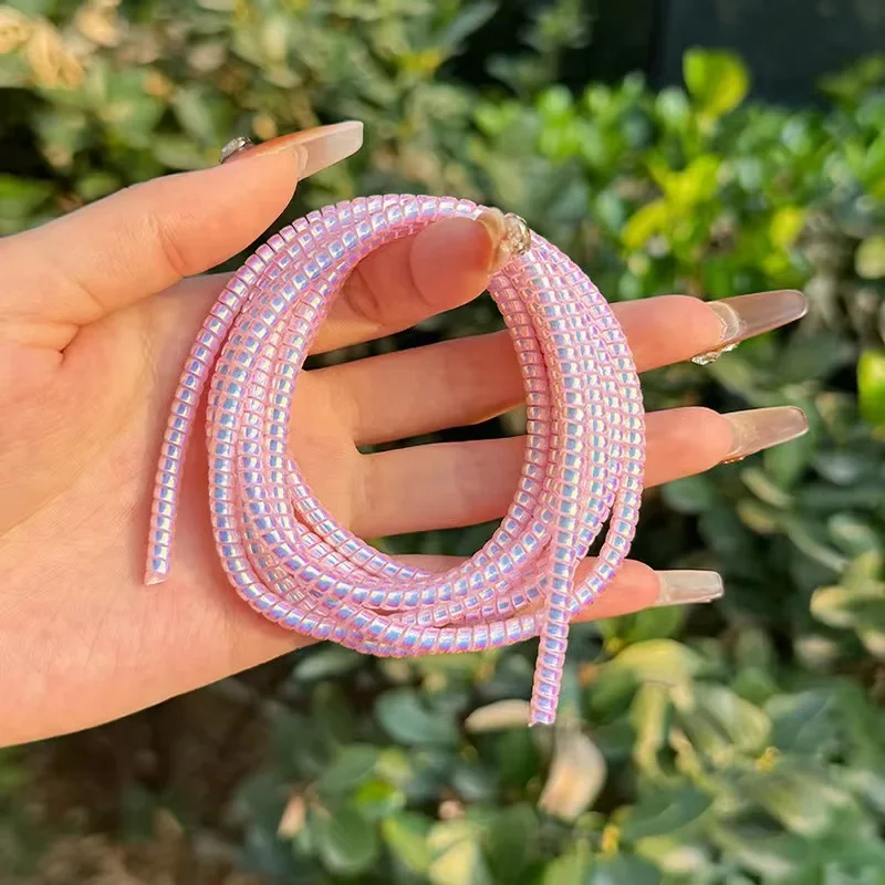 Spring Roll Wrapper - iPhone/Samsung/Huawei/Xiaomi Veri Kablosu Dekoratif Sarıcı 1.6M