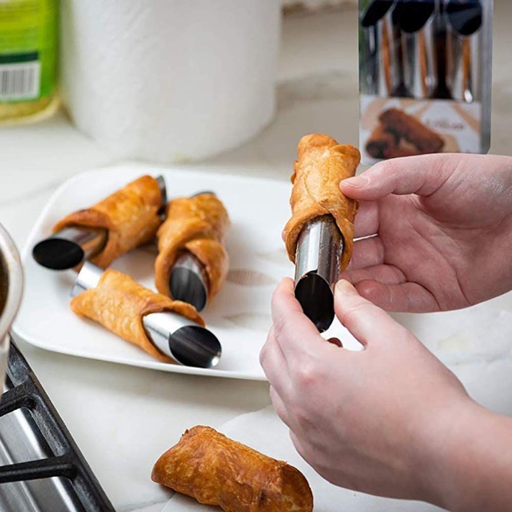 Danish Pancake Pan - Metal 6 adet/takım danimarka cannoli kalıpları