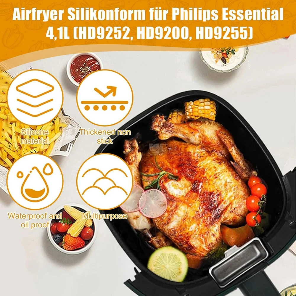17 cm Silikon Air Fryer Kalıbı - Philips Air Fryer Hd9252 incelemesi ve fiyatı
