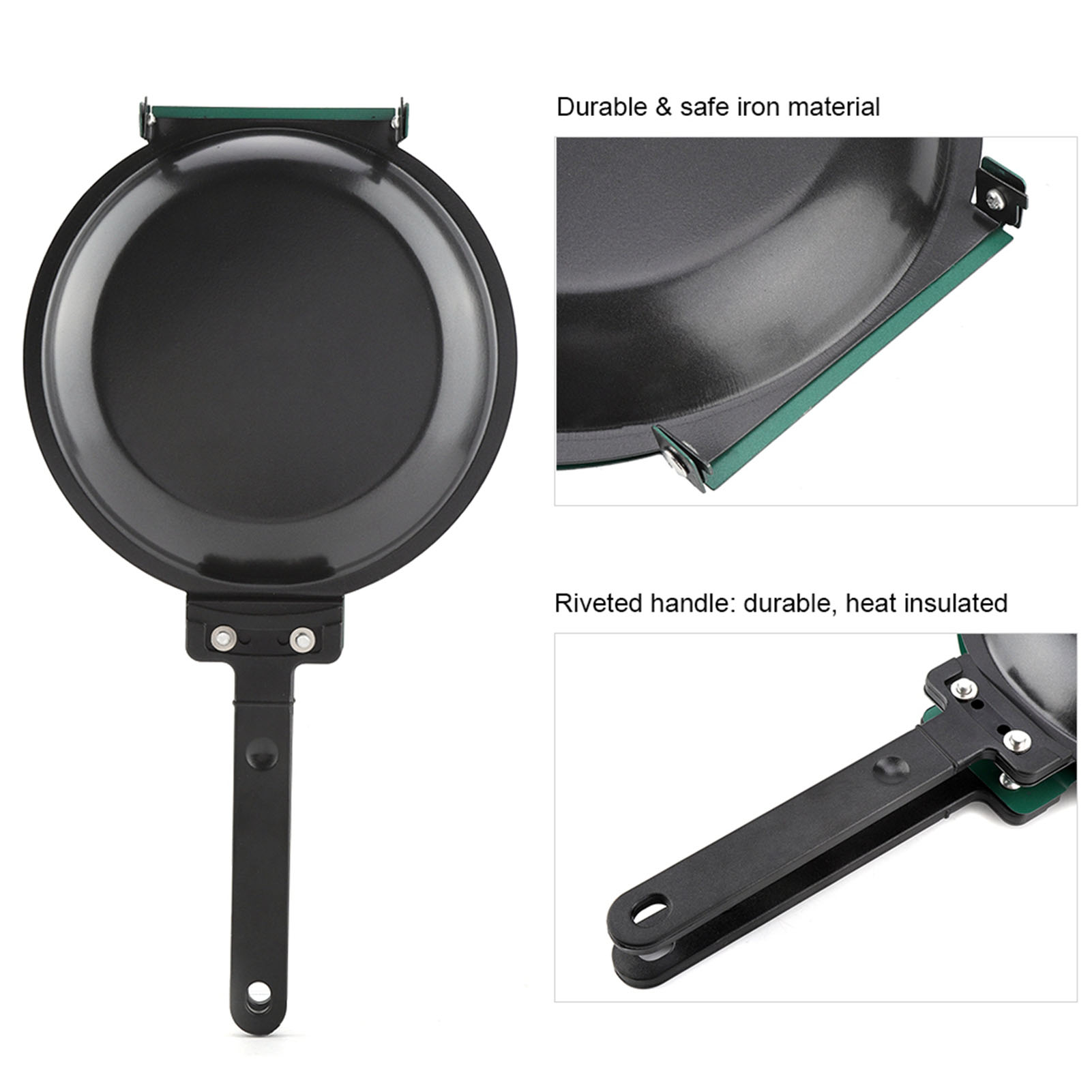 Çift Taraflı Titanyum Çelik Ka - Mini Pancake Griddle incelemesi ve fiyatı